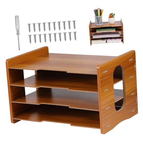 Sewroro Schreibtisch Organizer aus Robustem Kirschholz mit Großer Kapazität Stabiler Rahmen Multifunktional für Papierablage Dokumentenablage und Bücher für Büro und Zuhause Sewroro Schreibtisch Organizer aus Robustem Kirschholz mit Großer Kapazität Stabiler Rahmen Multifunktional für Papierablage Dokumentenablage und Bücher für Büro und Zuhause von Sewroro