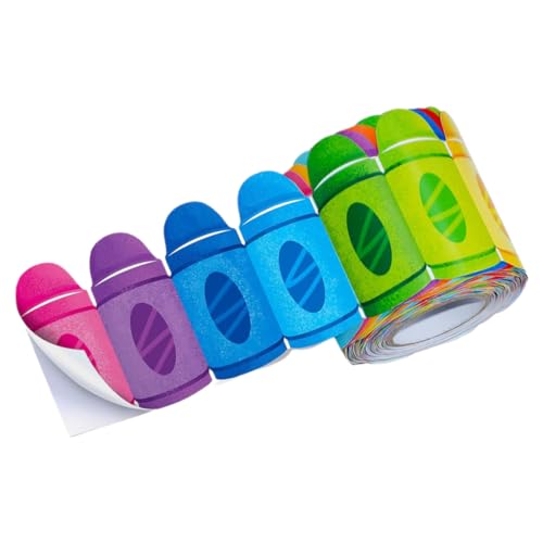 Sewroro Selbstklebender Border Sticker für Bulletin Board Dekoration Klassenzimmer Blackboards Vielseitig Einsetzbar Schlankes Design Leicht und Handlich für Schul Büroflächen Sewroro Selbstklebender Border Sticker für Bulletin Board Dekoration Klassenzimmer Blackboards Vielseitig Einsetzbar Schlankes Design Leicht und Handlich für Schul Büroflächen von Sewroro