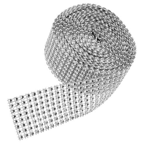 Sewroro Silbernes Strassnetzband Breit Verschleißfestes DIY Strassband für Bekleidungsbesatz Glitzerndes Kristall dekoband für Party Hochzeitsdeko Zuschneidbar und Vielseitig Verwendbar Sewroro Silbernes Strassnetzband Breit Verschleißfestes DIY Strassband für Bekleidungsbesatz Glitzerndes Kristall dekoband für Party Hochzeitsdeko Zuschneidbar und Vielseitig Verwendbar von Sewroro
