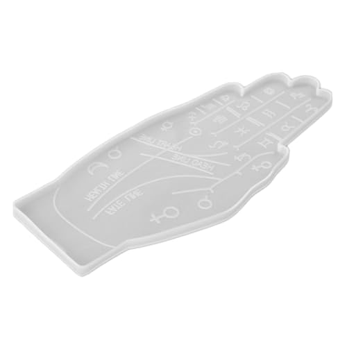 Sewroro Silikon Gießform Palmistry Tablett mit Glatter Flexibler Oberfläche für DIY Harz Untersetzer Kreative Hand und Palm Design Form Geeignet für Bastelprojekte Geschenkidee für Palm von Sewroro