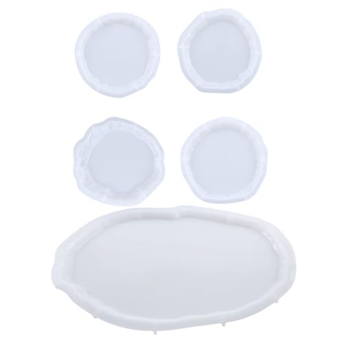 Sewroro Silikon Untersetzer Gießform Unregelmäßige Formen mit Tablett für Epoxidharz DIY Basteln Flexible Antihaft Silikonformen für Kreative Tischdekoration Sewroro Silikon Untersetzer Gießform Unregelmäßige Formen mit Tablett für Epoxidharz DIY Basteln Flexible Antihaft Silikonformen für Kreative Tischdekoration von Sewroro