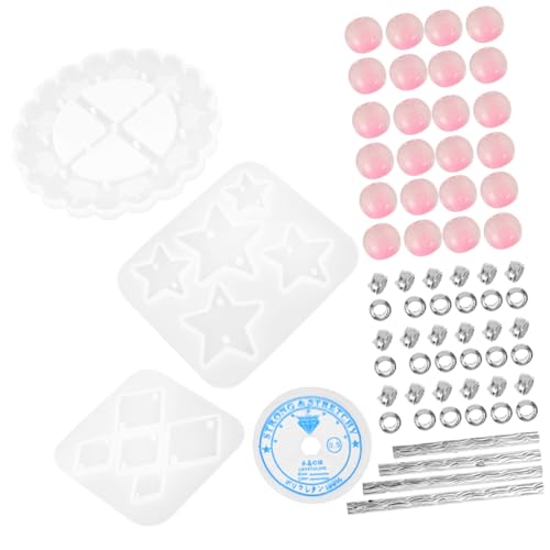 Sewroro Silikon Windspiel Gießform Stern Diamant Epoxidharzformen Wiederverwendbar DIY Schmuckanhänger Bastelset für Windglocken Dekoration Handarbeit von Sewroro