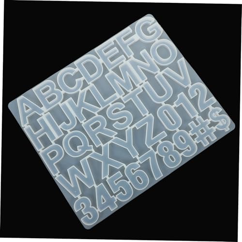 Sewroro Silikonform Buchstaben Zahlen DIY Schmuck Anhänger Form Silikon Gießform für Handgemachte Bastelarbeiten Schmuckanhänger und Dekorationen Langlebig und Vielseitig für Gestalten von Sewroro