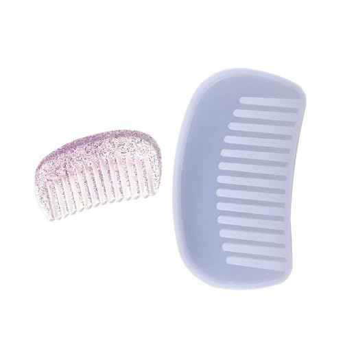 Sewroro Silikonform Kamm Gießform für UV Resin Epoxidharz Flexible Wiederverwendbare Silikon Gießform für Handgemachte Cartoon Kamm DIY Schmuck Zubehör von Sewroro