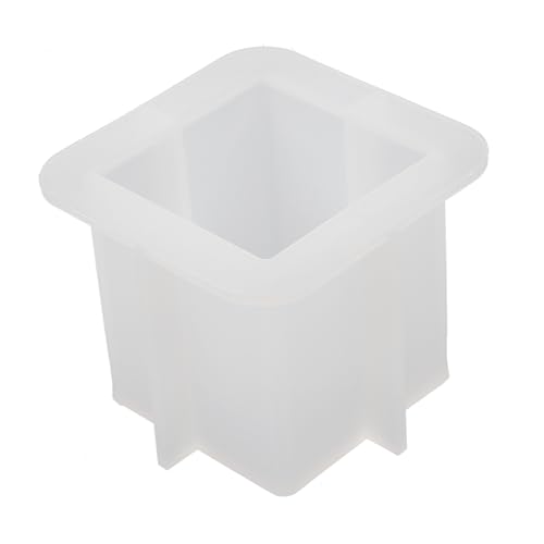 Sewroro Silikonform Kerzenhalter Gießform Kubisch Flexible DIY Kerzenhalter Silikonform Mittel Für Kreative Harz und Kerzenherstellung Zuhause von Sewroro