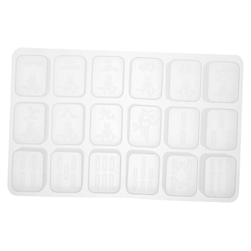 Sewroro Silikonform Mahjong Gießform für Epoxidharz Flexibel Langlebig DIY Silikon Gießformen für Harz Wachs Kreative Bastelideen Sewroro Silikonform Mahjong Gießform für Epoxidharz Flexibel Langlebig DIY Silikon Gießformen für Harz Wachs Kreative Bastelideen von Sewroro