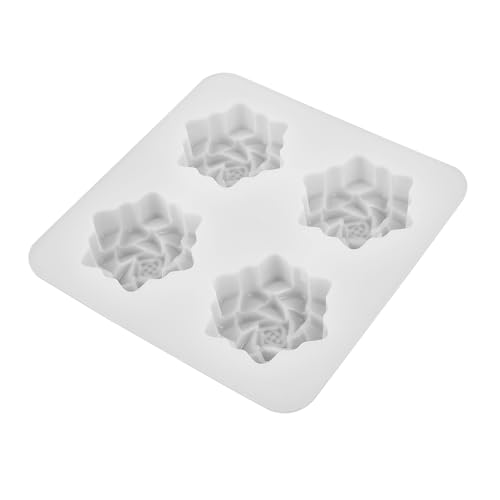 Sewroro Silikonform für DIY Seife und Kerzen Gießen Flexible Transparente Fach Blütenform Handgemachte Seifen und Kerzengießform nicht Klebend Hautfreundlich Einfache von Sewroro