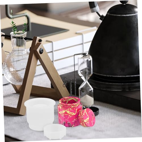 Sewroro Silikonform mit Deckel für DIY Epoxidharz Gießen Kleine Runde Dose als Bastel gießform für Individuelle Töpfe Dekorative Gefäße für Zuhause und Feiern Geeignet Sewroro Silikonform mit Deckel für DIY Epoxidharz Gießen Kleine Runde Dose als Bastel gießform für Individuelle Töpfe Dekorative Gefäße für Zuhause und Feiern Geeignet von Sewroro