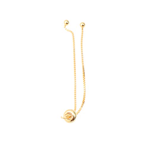 Sewroro Sterling Silber Verlängerungskette für und Armbänder Verstellbare mit Perlen und Karabiner für DIY Schmuckherstellung Gold von Sewroro