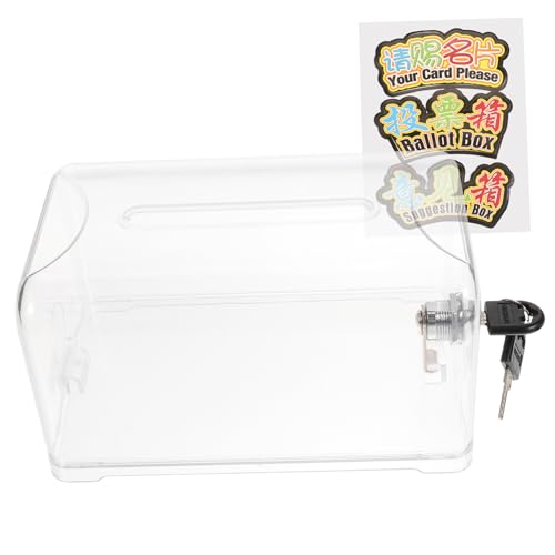 Sewroro Stimmzettel Spendenbox sperren begrüßen Schlüssel Spendenboxen für wohltätige Zwecke Wahlurnen Vorschlagsboxen Spendenboxen für Fundraising Acryl Transparent Sewroro Stimmzettel Spendenbox sperren begrüßen Schlüssel Spendenboxen für wohltätige Zwecke Wahlurnen Vorschlagsboxen Spendenboxen für Fundraising Acryl Transparent von Sewroro
