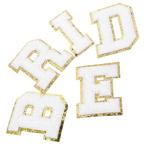 Sewroro Teiliges Bügelflicken Bride Weiße Buchstaben Aufnäher zum Aufbügeln und Aufnähen Langlebige Stoffbuchstaben für Diy Kleidung Taschen Hüte und Jacken Sewroro Teiliges Bügelflicken Bride Weiße Buchstaben Aufnäher zum Aufbügeln und Aufnähen Langlebige Stoffbuchstaben für Diy Kleidung Taschen Hüte und Jacken von Sewroro