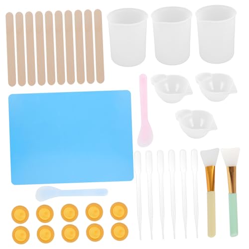 Sewroro Teiliges DIY Epoxidharz Werkzeugset Silikon Messbecher Mischbecher Set Langlebig Flexibel für Basteln Schmuckherstellung und Kreative Geschenke Sewroro Teiliges DIY Epoxidharz Werkzeugset Silikon Messbecher Mischbecher Set Langlebig Flexibel für Basteln Schmuckherstellung und Kreative Geschenke von Sewroro