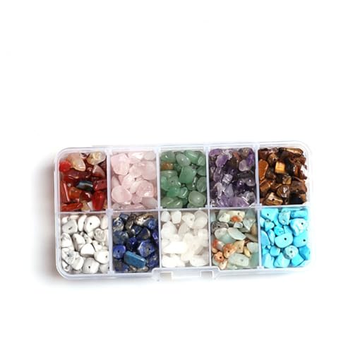Sewroro Teiliges DIY Schmuckset mit Bunten Steinperlen Fächer À Langlebige Spacer Perlen mit Glatter Oberfläche für Armband und Halskette Vielseitig für Schmuckgestaltung Sewroro Teiliges DIY Schmuckset mit Bunten Steinperlen Fächer À Langlebige Spacer Perlen mit Glatter Oberfläche für Armband und Halskette Vielseitig für Schmuckgestaltung von Sewroro
