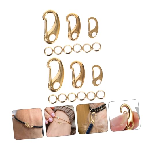 Sewroro Teiliges Edelstahl Hummerverschluss mit Ringen Langlebige DIY Schmuckverbinder für Anhänger Armbänder Schlüsselanhänger Robust und Korrosionsbeständig zum Basteln und Reparieren Sewroro Teiliges Edelstahl Hummerverschluss mit Ringen Langlebige DIY Schmuckverbinder für Anhänger Armbänder Schlüsselanhänger Robust und Korrosionsbeständig zum Basteln und Reparieren von Sewroro