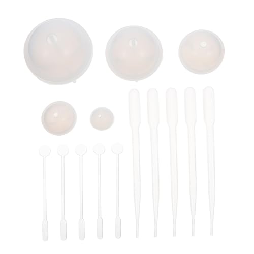 Sewroro Teiliges Runde Kristallkugel Silikonform für DIY Schmuckanhänger und Dekorative Kugeln Bruchfestes Gießform Kreative Bastelprojekte und Geschenke von Sewroro