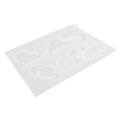 Sewroro Teiliges Silikon Schlüsselanhänger Formset mit Flexiblen Meeresmotiven Langlebige Gießform für DIY Epoxidharz Schmuck Wiederverwendbar für Schlüsselanhänger und Anhänger von Sewroro