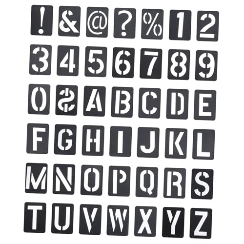 Sewroro Teiliges Stencils für Malerei aus Schwarzem PP Wiederverwendbare Zahlen Buchstabenschablonen Leicht Waschbar Geeignet für DIY Wand Möbel Textilgestaltung Sewroro Teiliges Stencils für Malerei aus Schwarzem PP Wiederverwendbare Zahlen Buchstabenschablonen Leicht Waschbar Geeignet für DIY Wand Möbel Textilgestaltung von Sewroro