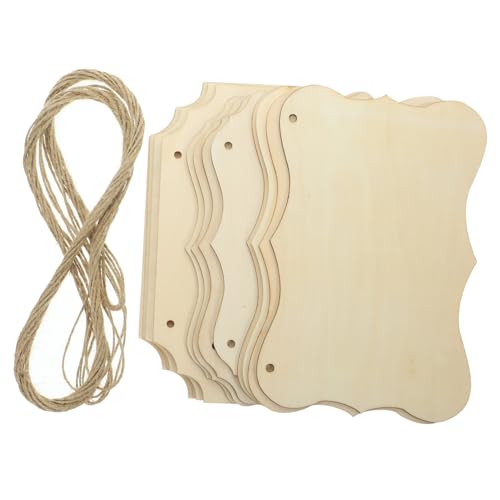 Sewroro Teiliges Unbeschriftete Holzschilder mit Juteseil Blanke Holzbretter für DIY bastelprojekte Holzscheiben zum Bemalen Beschriften und Individuellen Dekorieren für Zuhause Büro Sewroro Teiliges Unbeschriftete Holzschilder mit Juteseil Blanke Holzbretter für DIY bastelprojekte Holzscheiben zum Bemalen Beschriften und Individuellen Dekorieren für Zuhause Büro von Sewroro