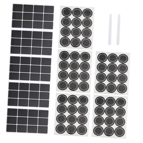 Sewroro Teiliges Wasserfeste Abwischbare Schwarze Kreidetafel etiketten aus PVC in Zwei mit Weißem Flüssigkreidestift Selbstklebend für Küchenbehälter und Vorratsdosen Sewroro Teiliges Wasserfeste Abwischbare Schwarze Kreidetafel etiketten aus PVC in Zwei mit Weißem Flüssigkreidestift Selbstklebend für Küchenbehälter und Vorratsdosen von Sewroro