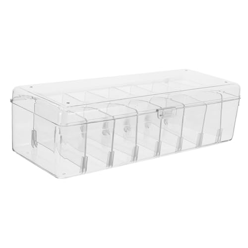 Sewroro Transparente Aufbewahrungsbox mit Abnehmbaren Trennern Robuste Kunststoff organizerbox für Schreibtisch Vielseitiger Karten Kabelhalter Langlebig und Leicht zu Reinigen für Büro Sewroro Transparente Aufbewahrungsbox mit Abnehmbaren Trennern Robuste Kunststoff organizerbox für Schreibtisch Vielseitiger Karten Kabelhalter Langlebig und Leicht zu Reinigen für Büro von Sewroro