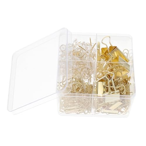 Sewroro Transparente Büroklammern und Pushpins mit Vierfach Aufbewahrungsbox Kreative Kombination aus Thumbtacks Clips für Bürobedarf und Schulsachen Praktisch und Stabil zur Sewroro Transparente Büroklammern und Pushpins mit Vierfach Aufbewahrungsbox Kreative Kombination aus Thumbtacks Clips für Bürobedarf und Schulsachen Praktisch und Stabil zur von Sewroro
