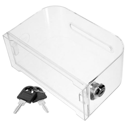 Sewroro Transparente Visitenkartenbox Schloss Vielseitige Spenden und Vorschlagsbox für und Veranstaltungen Design für Professionelle Anwendungen von Sewroro