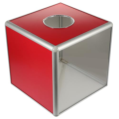 Sewroro Transparente Würfelförmige Mehrzweck Losbox aus Stabilem Material mit Schlitz Sichere Spenden und Abstimmungsbox für Meetings und Fundraising Farblich Sortiert Sewroro Transparente Würfelförmige Mehrzweck Losbox aus Stabilem Material mit Schlitz Sichere Spenden und Abstimmungsbox für Meetings und Fundraising Farblich Sortiert von Sewroro