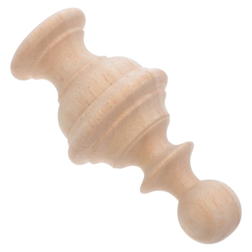 Sewroro Unbehandelte Holz Kugel Finials für Treppengeländer Bettpfosten Vorhangstangen Robustes Massivholz Geschnitzte Kugelform für Diy Handwerk und Innenraumdekoration von Sewroro