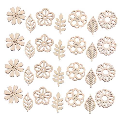 Sewroro Unbehandelte Holzblumen Blattformige Bastelzuschnitte DIY Holzscheiben für Malen Scrapbooking Familienaktivitäten Lernspielzeug Sewroro Unbehandelte Holzblumen Blattformige Bastelzuschnitte DIY Holzscheiben für Malen Scrapbooking Familienaktivitäten Lernspielzeug von Sewroro