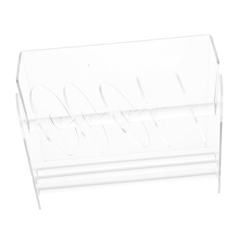 Sewroro Verstellbarer Acryl Etikettenspender Fächer Transparenter Aufkleberhalter Rollenhalter für Büro und Zuhause Langlebiger Organizer für Klebeband und Barcode-aufkleber von Sewroro