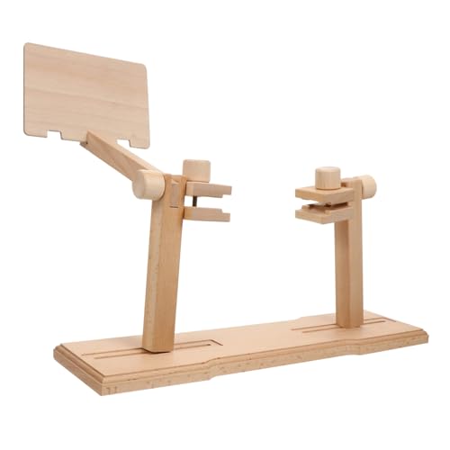 Sewroro Verstellbarer Stickrahmenhalter aus Hochwertigem Buchenholz Multifunktionaler Kreuzstichständer für Tisch und Boden Praktisches Stickerei Werkzeug für Verschiedene Stickgrößen von Sewroro