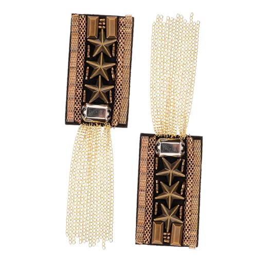 Sewroro Vintage Quasten Schulterklappen Damen Modische Epauletten mit Strass Vielseitige Retro Schulterabzeichen für Party Hochzeit Festliche Anlässe Elegantes Zubehör im Goldfarben Sewroro Vintage Quasten Schulterklappen Damen Modische Epauletten mit Strass Vielseitige Retro Schulterabzeichen für Party Hochzeit Festliche Anlässe Elegantes Zubehör im Goldfarben von Sewroro