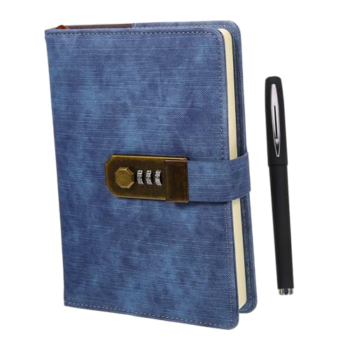 Sewroro Vintage Verschließbares Tagebuch mit Zahlenschloss Verschließbares Notizbuch mit Passwort Dickes Handliches Notizheft für Mädchen für Schule Büro und Reise Inklusive Stift Blau Sewroro Vintage Verschließbares Tagebuch mit Zahlenschloss Verschließbares Notizbuch mit Passwort Dickes Handliches Notizheft für Mädchen für Schule Büro und Reise Inklusive Stift Blau von Sewroro