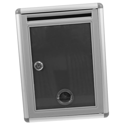 Sewroro Wandhängender Briefkasten mit Schloss Wetterfeste Briefkastenbox aus Kunststoff und Metall Große Kapazität für Post Zeitungen Spendenbox und Vorschlagsbox Sicher für Innen von Sewroro