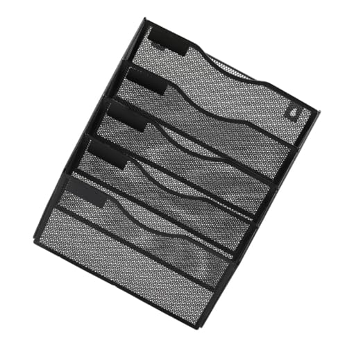 Sewroro Wandmontierter Metall Organizer Lagig Dokumentenhalter mit Mesh Oberfläche für Büro Vielseitiger Wandhalter für Akten Bücher Magazine und Papiere Stabile Platzsparende Sewroro Wandmontierter Metall Organizer Lagig Dokumentenhalter mit Mesh Oberfläche für Büro Vielseitiger Wandhalter für Akten Bücher Magazine und Papiere Stabile Platzsparende von Sewroro