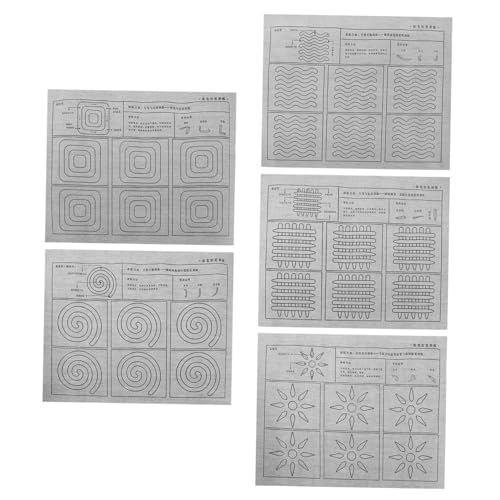 Sewroro Wasser schreiben Stoffkopieren von Posts Kalligraphietücher Zeichenblock Kalligraphie-Zubehör Faltendes Kalligrafie-Tuch Schulmaterial für Nachahmung Ankündigung Grau von Sewroro