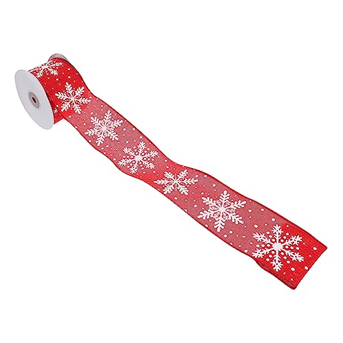 Sewroro Weihnachtliches Schneeflocken Satinband Dekoratives Geschenkband für DIY Verpackung Festtagsdekoration für Weihnachtsgeschenke Hochzeiten und Kreative Bastelprojekte Sewroro Weihnachtliches Schneeflocken Satinband Dekoratives Geschenkband für DIY Verpackung Festtagsdekoration für Weihnachtsgeschenke Hochzeiten und Kreative Bastelprojekte von Sewroro