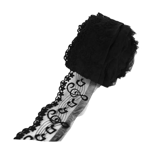 Sewroro Yards Schwarze Spitzenborte mit Musiknoten motiv Feine Stickerei Vielseitig für DIY Kleidung Brautkleider Dekoration von Kleidern Taschen und Festen Geeignet Sewroro Yards Schwarze Spitzenborte mit Musiknoten motiv Feine Stickerei Vielseitig für DIY Kleidung Brautkleider Dekoration von Kleidern Taschen und Festen Geeignet von Sewroro