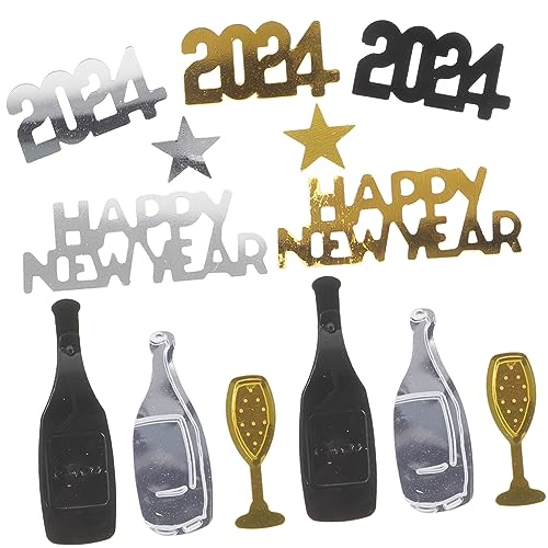 Sewroro Year Party Konfetti Streudeko Schwarz Gold Silber Glänzend Langlebig Vielseitig für Tisch Einladungen Diy Basteln Sichere Party Deko Feier Sewroro Year Party Konfetti Streudeko Schwarz Gold Silber Glänzend Langlebig Vielseitig für Tisch Einladungen Diy Basteln Sichere Party Deko Feier von Sewroro