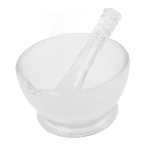 Sewroro und Stößel Set mit Robustem Glasbehälter und Rutschfestem Boden Widerstandsfähiger für Küche und Labor Vielseitige Glasschale zum Mahlen und Zerkleinern Sewroro und Stößel Set mit Robustem Glasbehälter und Rutschfestem Boden Widerstandsfähiger für Küche und Labor Vielseitige Glasschale zum Mahlen und Zerkleinern von Sewroro