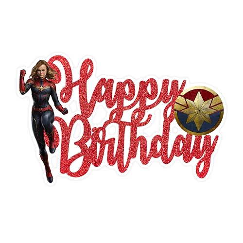 Cptan mrvl Happy Birthday Cake Topper - Geburtstagsdekorationen Cptan mrvl Happy Birthday Cake Topper - Geburtstagsdekorationen von Seyal