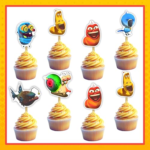 Cupcake-Topper mit Larv-Motiv, Geburtstagsdekoration. Cupcake-Topper mit Larv-Motiv, Geburtstagsdekoration. von Seyal