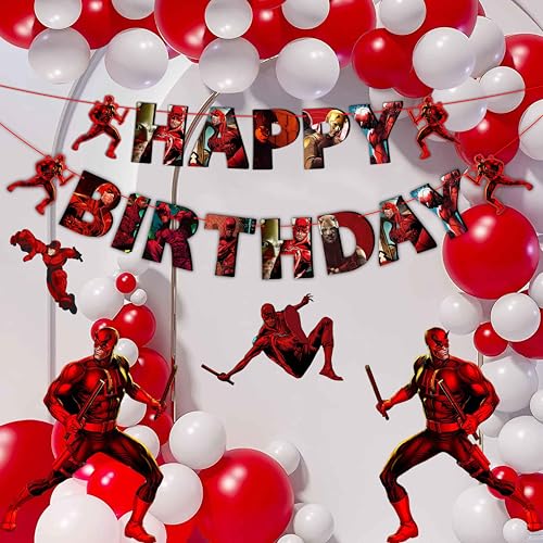 DarDvil Happy Birthday Banner - Geburtstagsdekorationen DarDvil Happy Birthday Banner - Geburtstagsdekorationen von Seyal