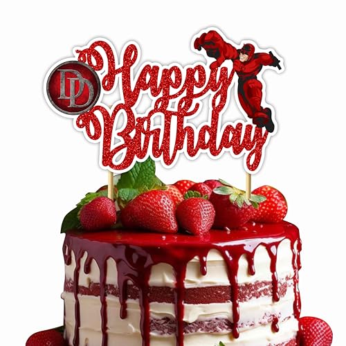 DarDvil Happy Birthday Cake Topper - Geburtstagsdekorationen DarDvil Happy Birthday Cake Topper - Geburtstagsdekorationen von Seyal