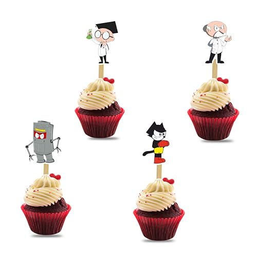 Felx die Katze Cupcake Topper - Geburtstagsdekorationen Felx die Katze Cupcake Topper - Geburtstagsdekorationen von Seyal