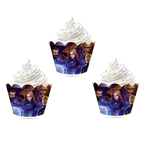 Fntstc Pelz Cupcake Wrapper - Geburtstagsdekorationen Fntstc Pelz Cupcake Wrapper - Geburtstagsdekorationen von Seyal