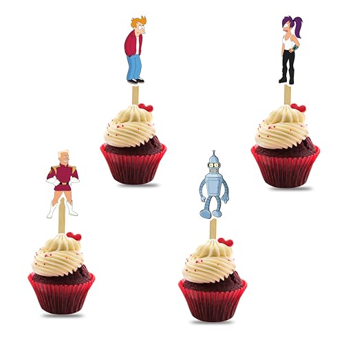 Futrama Cupcake Topper - Geburtstagsdekorationen Futrama Cupcake Topper - Geburtstagsdekorationen von Seyal
