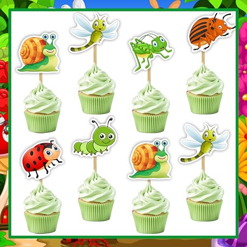 Insekten Cupcake Topper - Geburtstagsdekorationen Insekten Cupcake Topper - Geburtstagsdekorationen von Seyal
