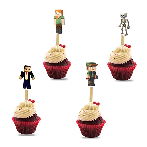 Mincraft Cupcake-Topper, verpixelt, Geburtstagsdekoration. Mincraft Cupcake-Topper, verpixelt, Geburtstagsdekoration. von Seyal