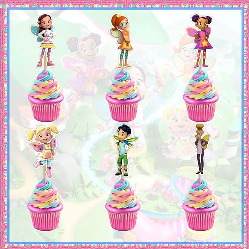 Seyal® Geburtstagsparty-Dekoration – Butterbohne Cafe Cupcake Topper von Seyal